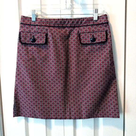 Brooks Brothers Dresses & Skirts - Brooks Brothers Skirt Size 4 Pockets Red White Blue Cotton Stretch